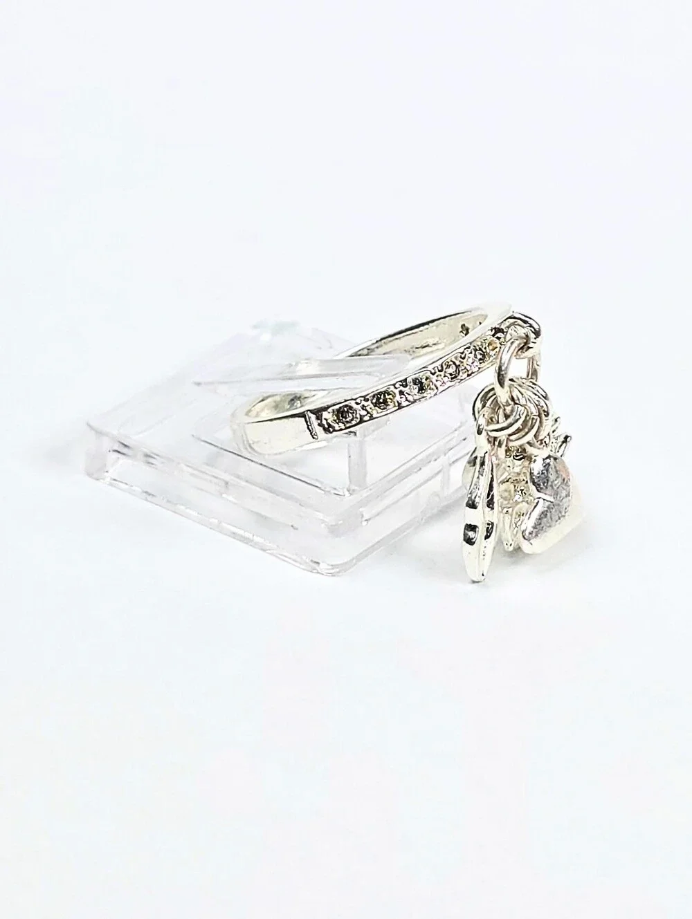 925 Sterling Silver CZ Eternity Band Ring Rhodium Wedding Anniversary Churumbela